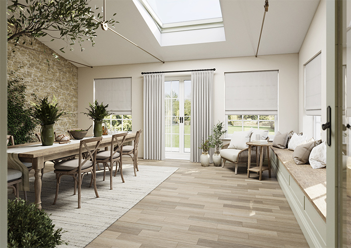 Laura Ashley Swanson, Oyster - Twist&Fit Roman Blind - Image 7